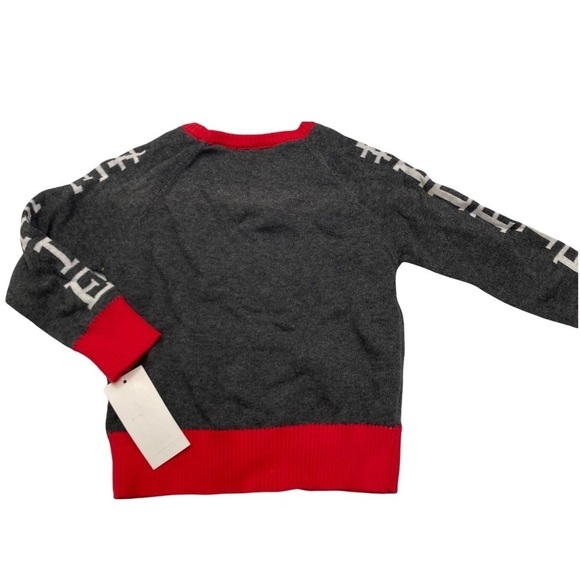 Well Worn Holiday Elfie Sweater Charcoal Grey Sz 2T - Picture 5 of 10